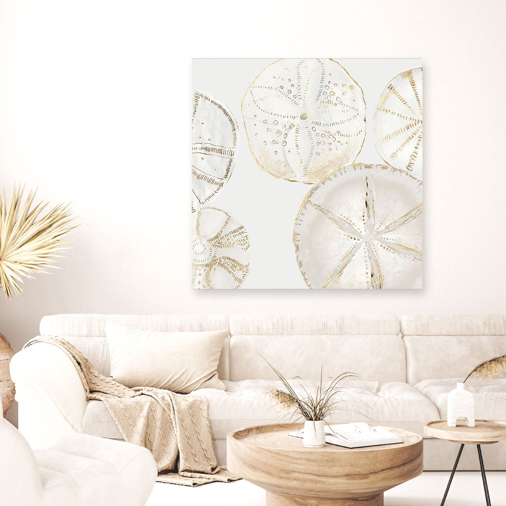 Shop Sea Patterns I (Square) Canvas Print a painted abstract themed framed canvas wall art print from The Print Emporium artwork collection - Buy Australian made fine art painting style stretched canvas prints for the home and your interior decor space, TPE-PC-WLR29-CA-40X40-NF