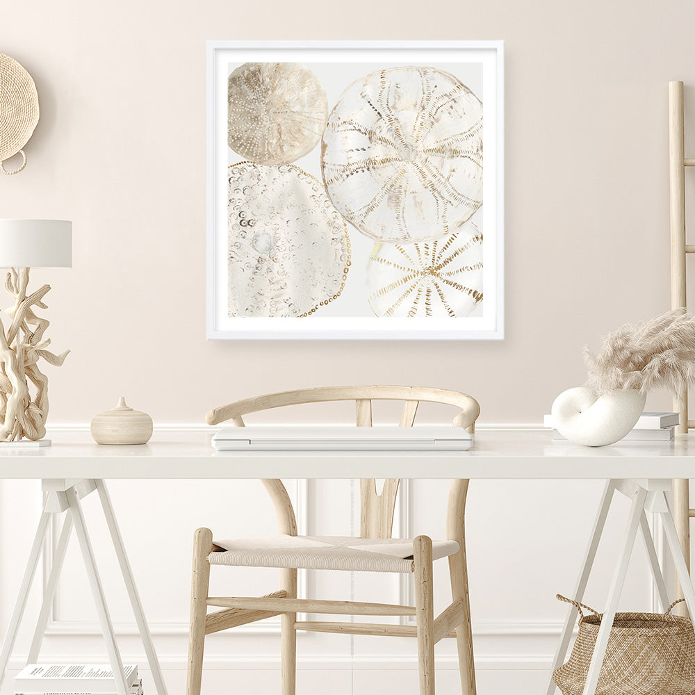 Shop Sea Patterns II (Square) Art Print a painted abstract themed wall art print from The Print Emporium wall artwork collection - Buy Australian made fine art painting style poster and framed prints for the home and your interior decor room, TPE-PC-WLR30-AP