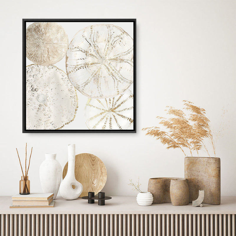 Shop Sea Patterns II (Square) Canvas Print a painted abstract themed framed canvas wall art print from The Print Emporium artwork collection - Buy Australian made fine art painting style stretched canvas prints for the home and your interior decor space, TPE-PC-WLR30-CA-40X40-NF