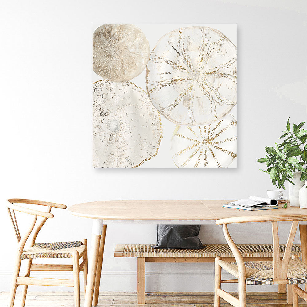 Shop Sea Patterns II (Square) Canvas Print a painted abstract themed framed canvas wall art print from The Print Emporium artwork collection - Buy Australian made fine art painting style stretched canvas prints for the home and your interior decor space, TPE-PC-WLR30-CA-40X40-NF