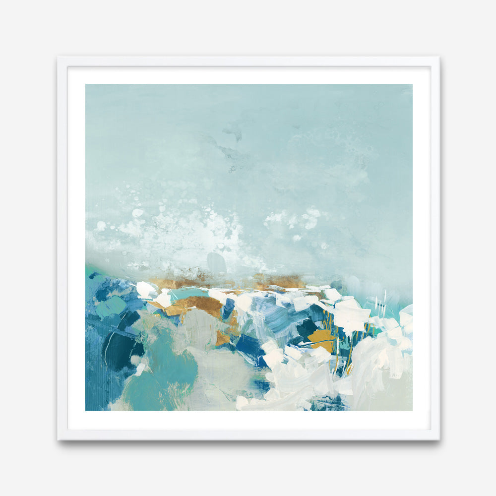 Shop Sea Pebbles (Square) Art Print a painted abstract themed wall art print from The Print Emporium wall artwork collection - Buy Australian made fine art painting style poster and framed prints for the home and your interior decor room, TPE-PC-BC053-AP