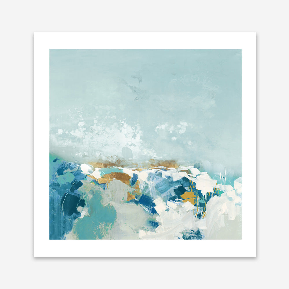 Shop Sea Pebbles (Square) Art Print a painted abstract themed wall art print from The Print Emporium wall artwork collection - Buy Australian made fine art painting style poster and framed prints for the home and your interior decor room, TPE-PC-BC053-AP