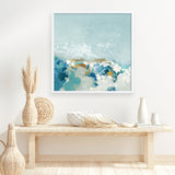 Shop Sea Pebbles (Square) Art Print a painted abstract themed wall art print from The Print Emporium wall artwork collection - Buy Australian made fine art painting style poster and framed prints for the home and your interior decor room, TPE-PC-BC053-AP