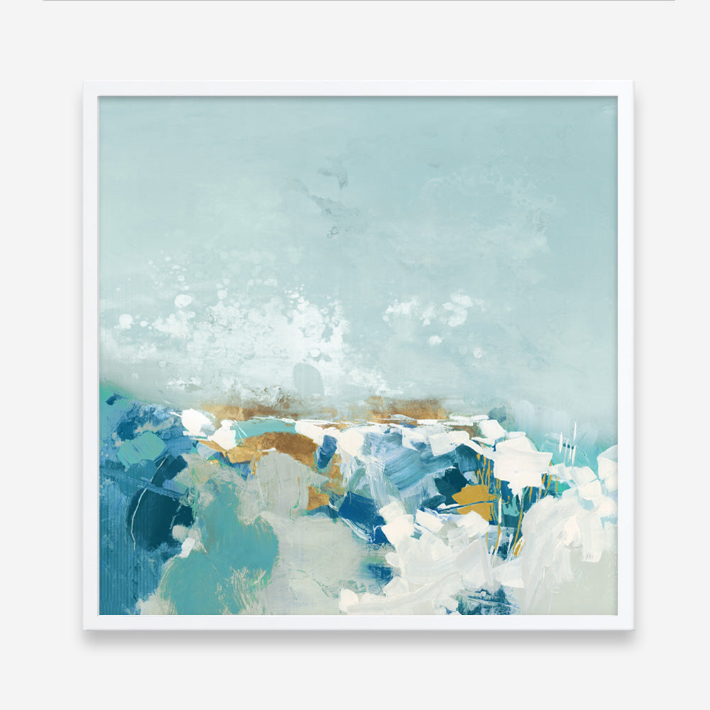 Shop Sea Pebbles (Square) Art Print a painted abstract themed wall art print from The Print Emporium wall artwork collection - Buy Australian made fine art painting style poster and framed prints for the home and your interior decor room, TPE-PC-BC053-AP