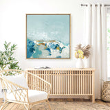 Shop Sea Pebbles (Square) Canvas Print a painted abstract themed framed canvas wall art print from The Print Emporium artwork collection - Buy Australian made fine art painting style stretched canvas prints for the home and your interior decor space, TPE-PC-BC053-CA-40X40-NF