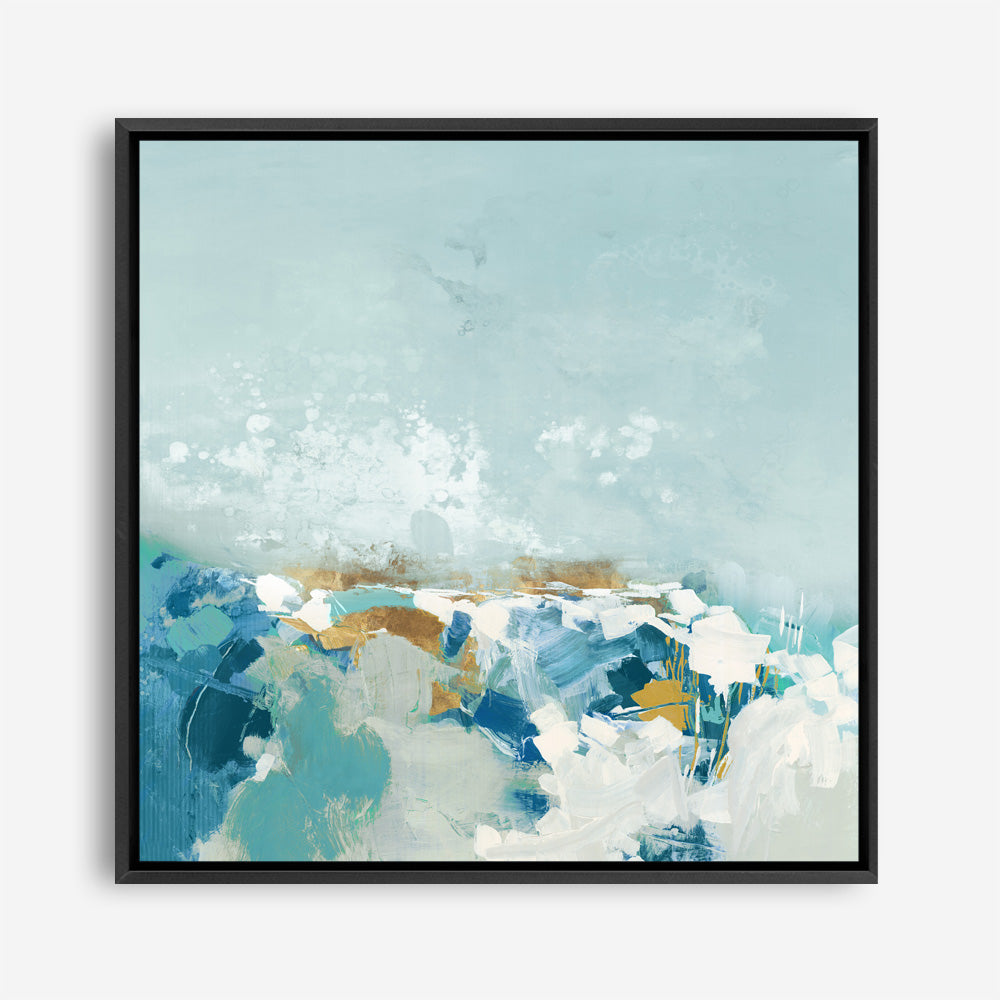 Shop Sea Pebbles (Square) Canvas Print a painted abstract themed framed canvas wall art print from The Print Emporium artwork collection - Buy Australian made fine art painting style stretched canvas prints for the home and your interior decor space, TPE-PC-BC053-CA-40X40-NF