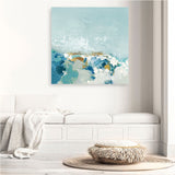Shop Sea Pebbles (Square) Canvas Print a painted abstract themed framed canvas wall art print from The Print Emporium artwork collection - Buy Australian made fine art painting style stretched canvas prints for the home and your interior decor space, TPE-PC-BC053-CA-40X40-NF