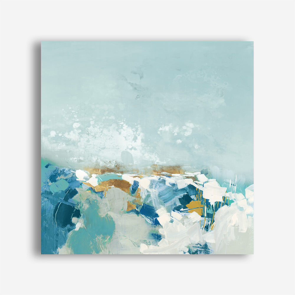 Shop Sea Pebbles (Square) Canvas Print a painted abstract themed framed canvas wall art print from The Print Emporium artwork collection - Buy Australian made fine art painting style stretched canvas prints for the home and your interior decor space, TPE-PC-BC053-CA-40X40-NF