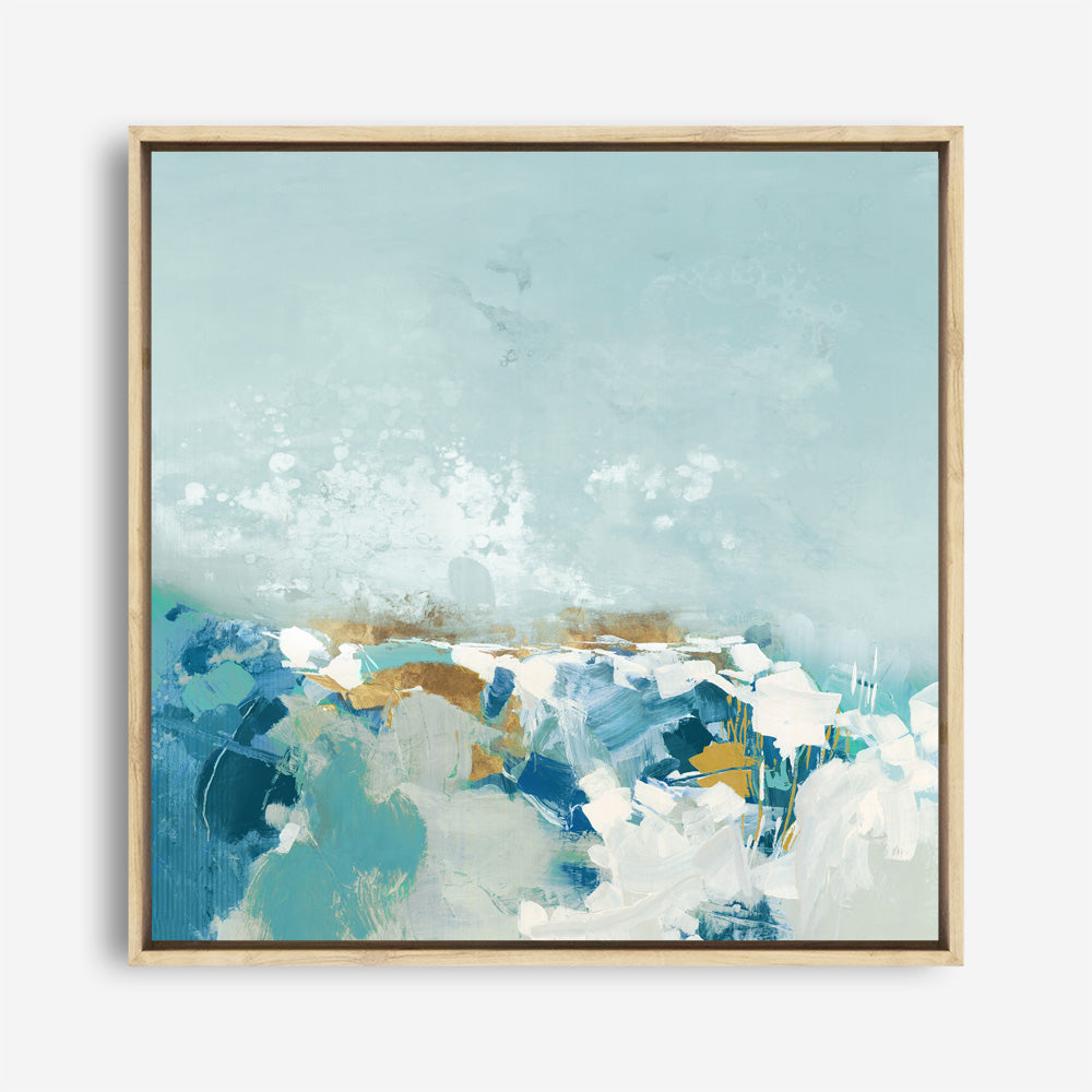 Shop Sea Pebbles (Square) Canvas Print a painted abstract themed framed canvas wall art print from The Print Emporium artwork collection - Buy Australian made fine art painting style stretched canvas prints for the home and your interior decor space, TPE-PC-BC053-CA-40X40-NF