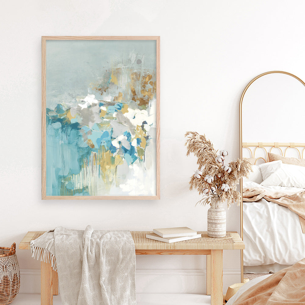 Shop Sea Well Art Print a painted abstract themed wall art print from The Print Emporium wall artwork collection - Buy Australian made fine art painting style poster and framed prints for the home and your interior decor room, TPE-PC-BC054-AP