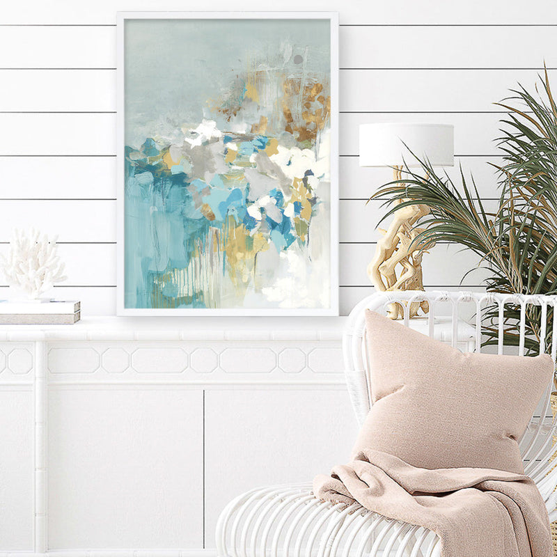 Shop Sea Well Art Print a painted abstract themed wall art print from The Print Emporium wall artwork collection - Buy Australian made fine art painting style poster and framed prints for the home and your interior decor room, TPE-PC-BC054-AP