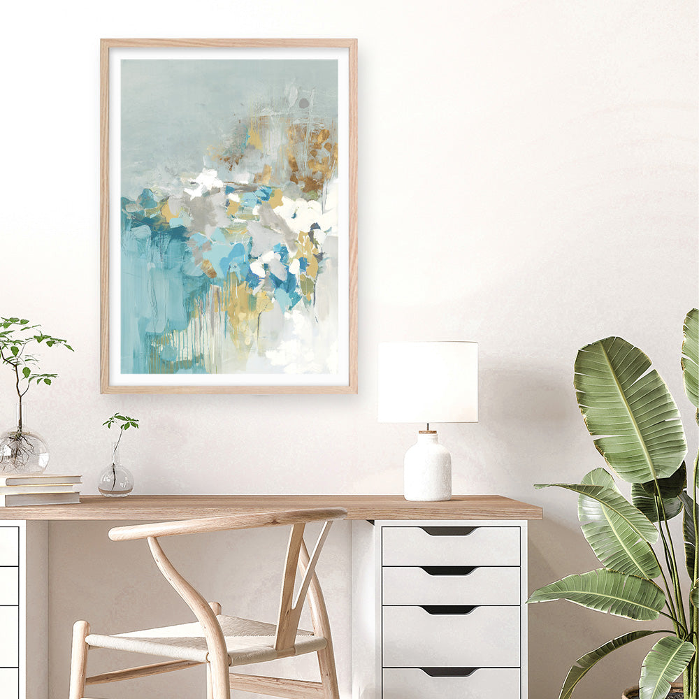 Shop Sea Well Art Print a painted abstract themed wall art print from The Print Emporium wall artwork collection - Buy Australian made fine art painting style poster and framed prints for the home and your interior decor room, TPE-PC-BC054-AP