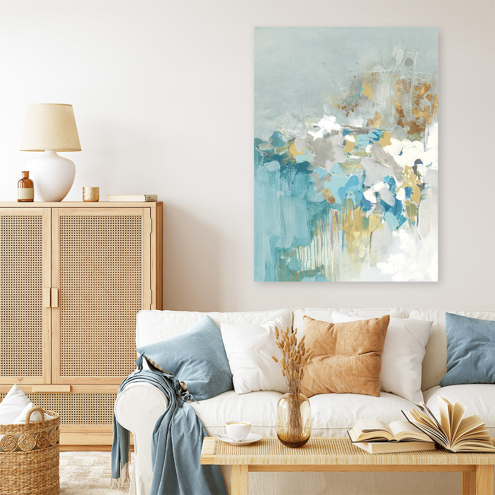 Shop Sea Well Canvas Print a painted abstract themed framed canvas wall art print from The Print Emporium artwork collection - Buy Australian made fine art painting style stretched canvas prints for the home and your interior decor space, TPE-PC-BC054-CA-35X46-NF