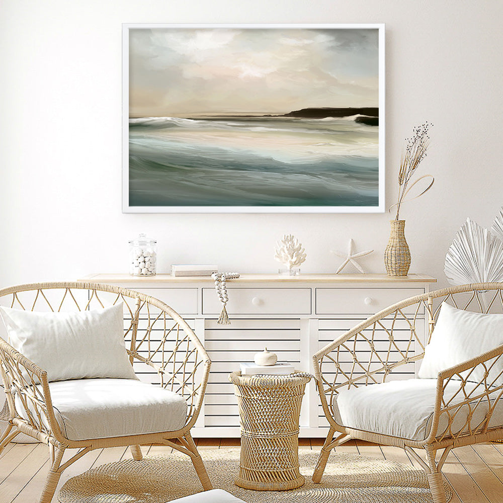 Shop Sennen Cove Art Print a painted abstract themed wall art print from The Print Emporium wall artwork collection - Buy Australian made fine art painting style poster and framed prints for the home and your interior decor room, TPE-DH-361-AP