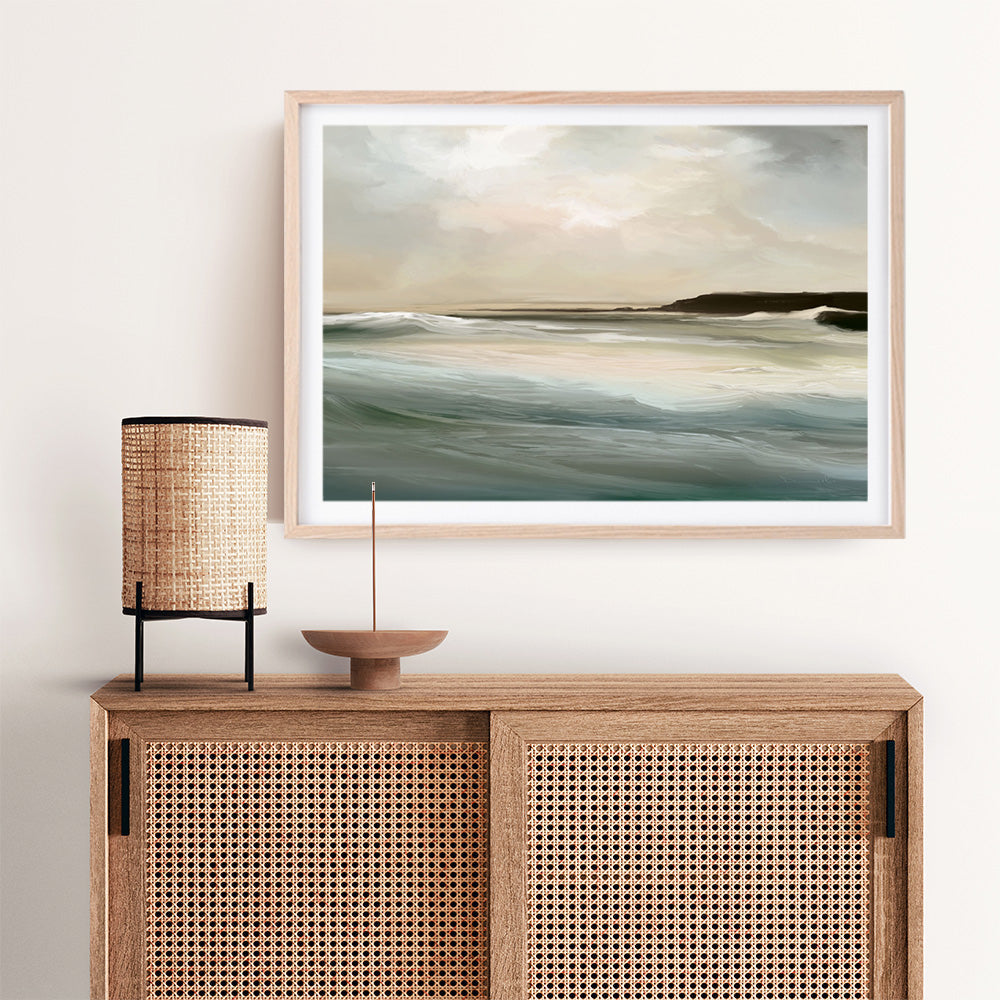 Shop Sennen Cove Art Print a painted abstract themed wall art print from The Print Emporium wall artwork collection - Buy Australian made fine art painting style poster and framed prints for the home and your interior decor room, TPE-DH-361-AP
