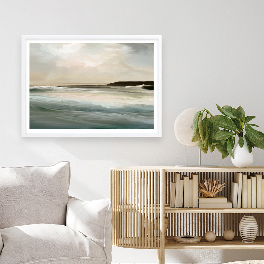 Shop Sennen Cove Art Print a painted abstract themed wall art print from The Print Emporium wall artwork collection - Buy Australian made fine art painting style poster and framed prints for the home and your interior decor room, TPE-DH-361-AP