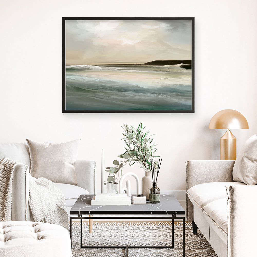 Shop Sennen Cove Art Print a painted abstract themed wall art print from The Print Emporium wall artwork collection - Buy Australian made fine art painting style poster and framed prints for the home and your interior decor room, TPE-DH-361-AP