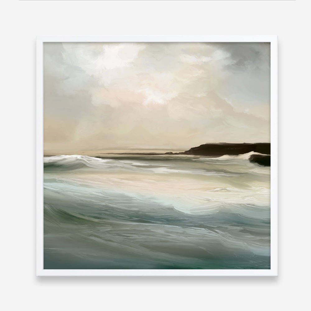 Shop Sennen Cove (Square) Art Print a painted abstract themed wall art print from The Print Emporium wall artwork collection - Buy Australian made fine art painting style poster and framed prints for the home and your interior decor room, TPE-DH-173-AP