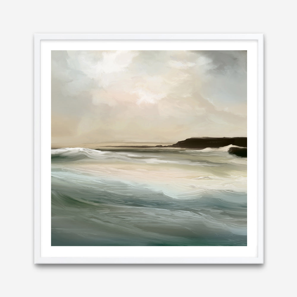 Shop Sennen Cove (Square) Art Print a painted abstract themed wall art print from The Print Emporium wall artwork collection - Buy Australian made fine art painting style poster and framed prints for the home and your interior decor room, TPE-DH-173-AP