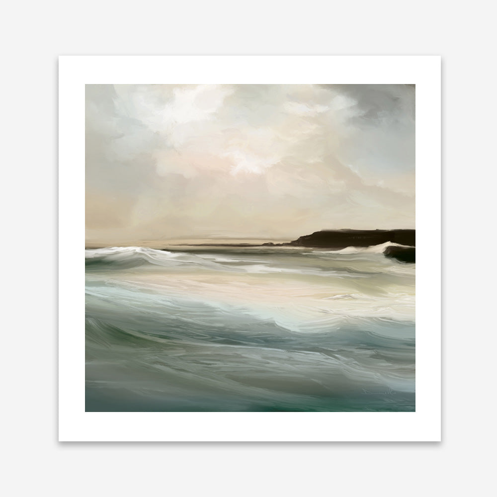 Shop Sennen Cove (Square) Art Print a painted abstract themed wall art print from The Print Emporium wall artwork collection - Buy Australian made fine art painting style poster and framed prints for the home and your interior decor room, TPE-DH-173-AP