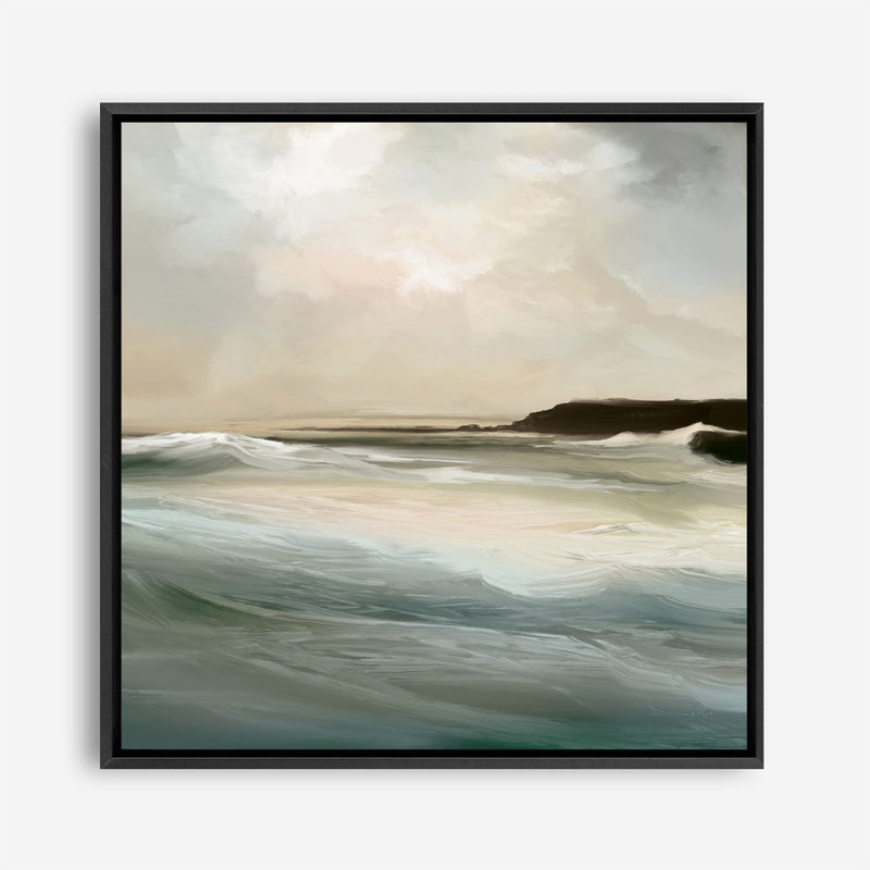 Shop Sennen Cove (Square) Canvas Print a painted abstract themed framed canvas wall art print from The Print Emporium artwork collection - Buy Australian made fine art painting style stretched canvas prints for the home and your interior decor space, TPE-DH-173-CA-40X40-NF