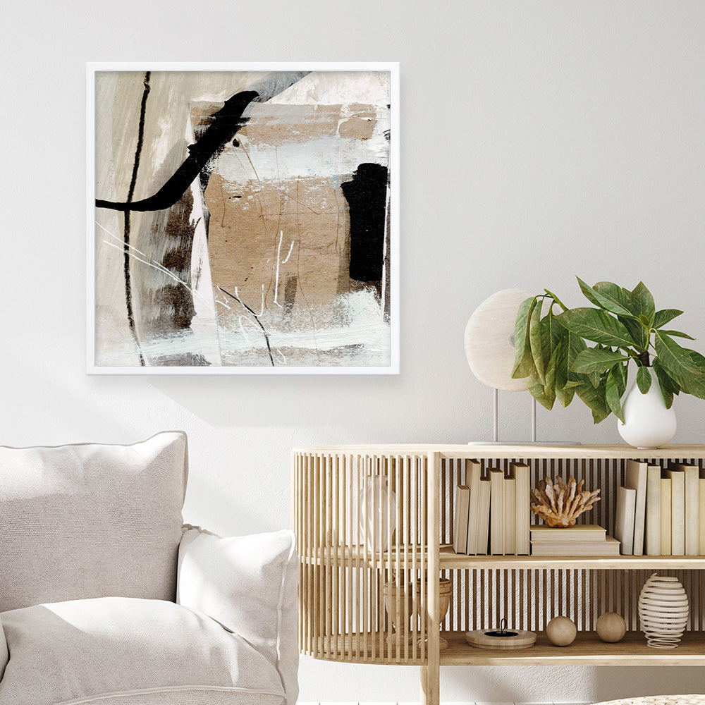 Shop Sentiment (Square) Art Print a painted abstract themed wall art print from The Print Emporium wall artwork collection - Buy Australian made fine art painting style poster and framed prints for the home and your interior decor room, TPE-DH-313-AP