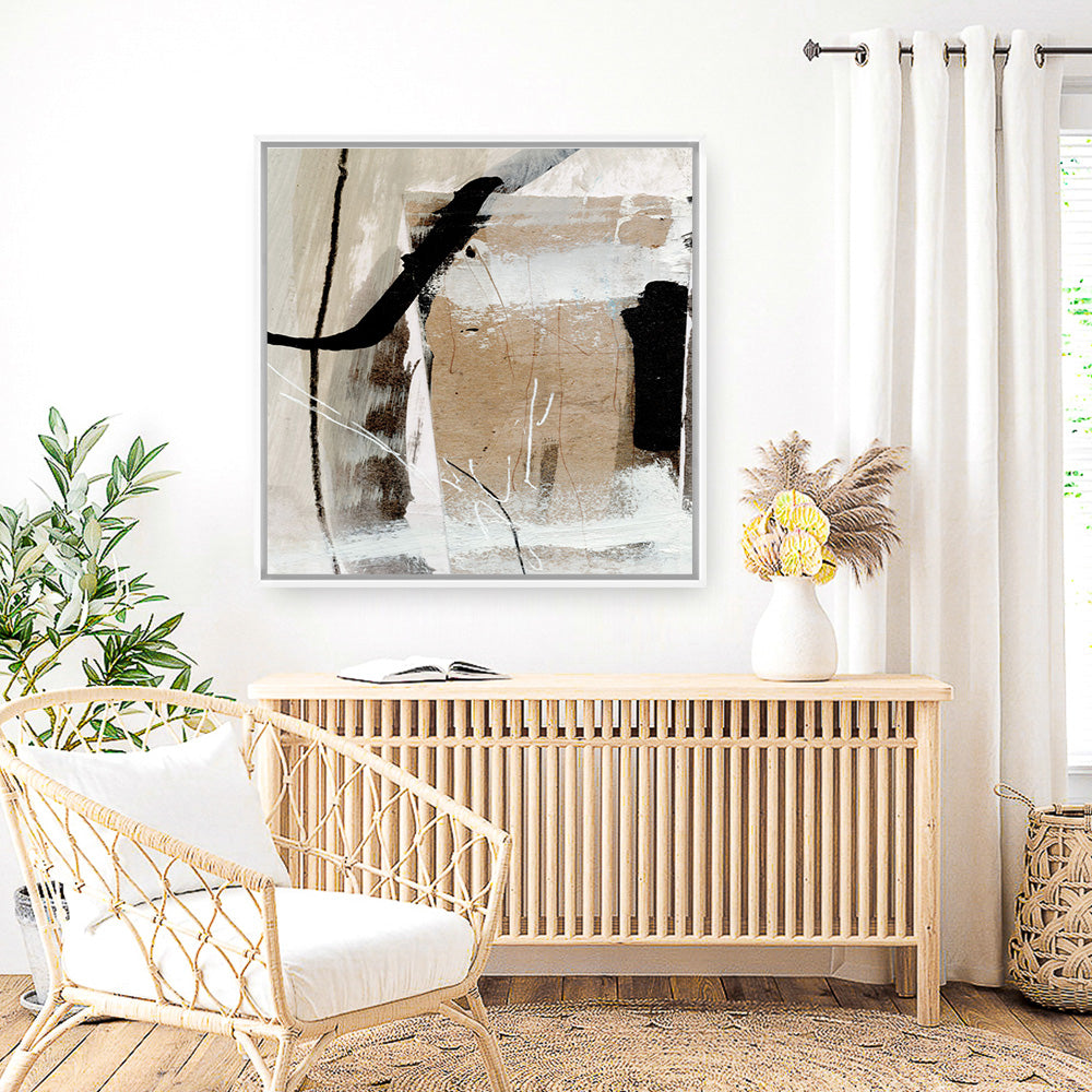 Shop Sentiment (Square) Canvas Print a painted abstract themed framed canvas wall art print from The Print Emporium artwork collection - Buy Australian made fine art painting style stretched canvas prints for the home and your interior decor space, TPE-DH-313-CA-40X40-NF