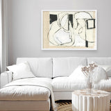 Shop Settling Shapes I Art Print a painted abstract themed wall art print from The Print Emporium wall artwork collection - Buy Australian made fine art painting style poster and framed prints for the home and your interior decor room, TPE-PC-WZ559-AP