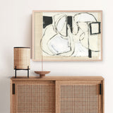 Shop Settling Shapes I Art Print a painted abstract themed wall art print from The Print Emporium wall artwork collection - Buy Australian made fine art painting style poster and framed prints for the home and your interior decor room, TPE-PC-WZ559-AP