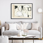 Shop Settling Shapes I Art Print a painted abstract themed wall art print from The Print Emporium wall artwork collection - Buy Australian made fine art painting style poster and framed prints for the home and your interior decor room, TPE-PC-WZ559-AP