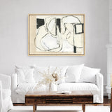 Shop Settling Shapes I Canvas Print a painted abstract themed framed canvas wall art print from The Print Emporium artwork collection - Buy Australian made fine art painting style stretched canvas prints for the home and your interior decor space, TPE-PC-WZ559-CA-35X46-NF