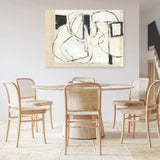 Shop Settling Shapes I Canvas Print a painted abstract themed framed canvas wall art print from The Print Emporium artwork collection - Buy Australian made fine art painting style stretched canvas prints for the home and your interior decor space, TPE-PC-WZ559-CA-35X46-NF