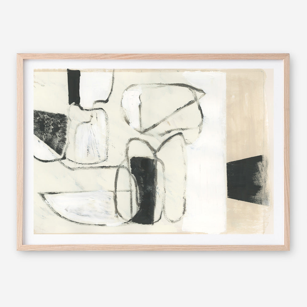 Shop Settling Shapes II Art Print a painted abstract themed wall art print from The Print Emporium wall artwork collection - Buy Australian made fine art painting style poster and framed prints for the home and your interior decor room, TPE-PC-WZ560-AP