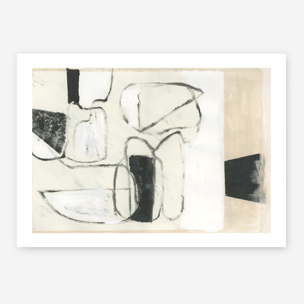Shop Settling Shapes II Art Print a painted abstract themed wall art print from The Print Emporium wall artwork collection - Buy Australian made fine art painting style poster and framed prints for the home and your interior decor room, TPE-PC-WZ560-AP