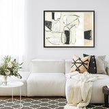 Shop Settling Shapes II Art Print a painted abstract themed wall art print from The Print Emporium wall artwork collection - Buy Australian made fine art painting style poster and framed prints for the home and your interior decor room, TPE-PC-WZ560-AP