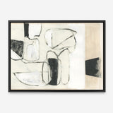 Shop Settling Shapes II Canvas Print a painted abstract themed framed canvas wall art print from The Print Emporium artwork collection - Buy Australian made fine art painting style stretched canvas prints for the home and your interior decor space, TPE-PC-WZ560-CA-35X46-NF