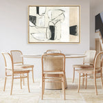 Shop Settling Shapes II Canvas Print a painted abstract themed framed canvas wall art print from The Print Emporium artwork collection - Buy Australian made fine art painting style stretched canvas prints for the home and your interior decor space, TPE-PC-WZ560-CA-35X46-NF