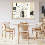 Shop Settling Shapes II Canvas Print a painted abstract themed framed canvas wall art print from The Print Emporium artwork collection - Buy Australian made fine art painting style stretched canvas prints for the home and your interior decor space, TPE-PC-WZ560-CA-35X46-NF