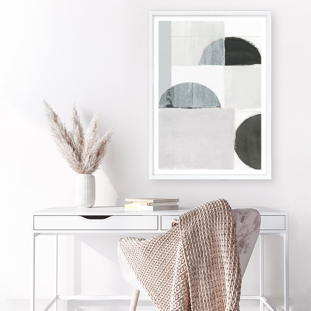 Shop Shape Parade I Art Print a painted abstract themed wall art print from The Print Emporium wall artwork collection - Buy Australian made fine art painting style poster and framed prints for the home and your interior decor room, TPE-PC-WZ573-AP