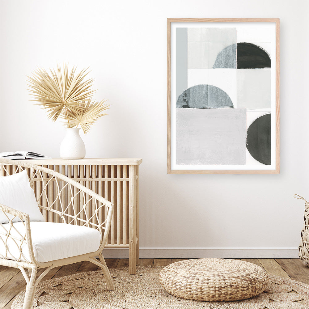 Shop Shape Parade I Art Print a painted abstract themed wall art print from The Print Emporium wall artwork collection - Buy Australian made fine art painting style poster and framed prints for the home and your interior decor room, TPE-PC-WZ573-AP