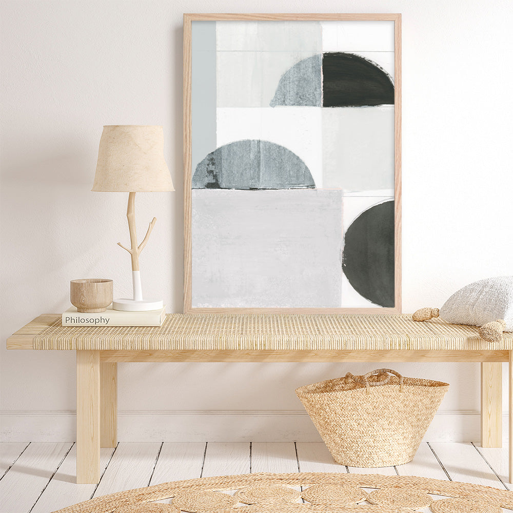 Shop Shape Parade I Art Print a painted abstract themed wall art print from The Print Emporium wall artwork collection - Buy Australian made fine art painting style poster and framed prints for the home and your interior decor room, TPE-PC-WZ573-AP