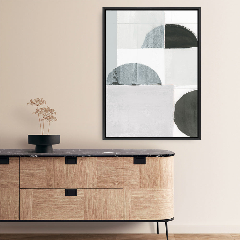 Shop Shape Parade I Canvas Print a painted abstract themed framed canvas wall art print from The Print Emporium artwork collection - Buy Australian made fine art painting style stretched canvas prints for the home and your interior decor space, TPE-PC-WZ573-CA-35X46-NF