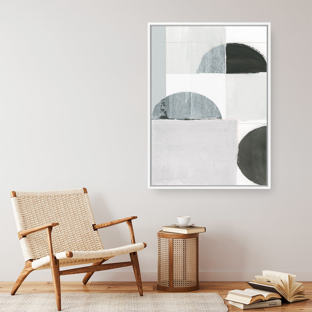 Shop Shape Parade I Canvas Print a painted abstract themed framed canvas wall art print from The Print Emporium artwork collection - Buy Australian made fine art painting style stretched canvas prints for the home and your interior decor space, TPE-PC-WZ573-CA-35X46-NF