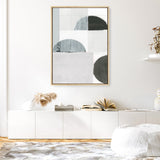 Shop Shape Parade I Canvas Print a painted abstract themed framed canvas wall art print from The Print Emporium artwork collection - Buy Australian made fine art painting style stretched canvas prints for the home and your interior decor space, TPE-PC-WZ573-CA-35X46-NF