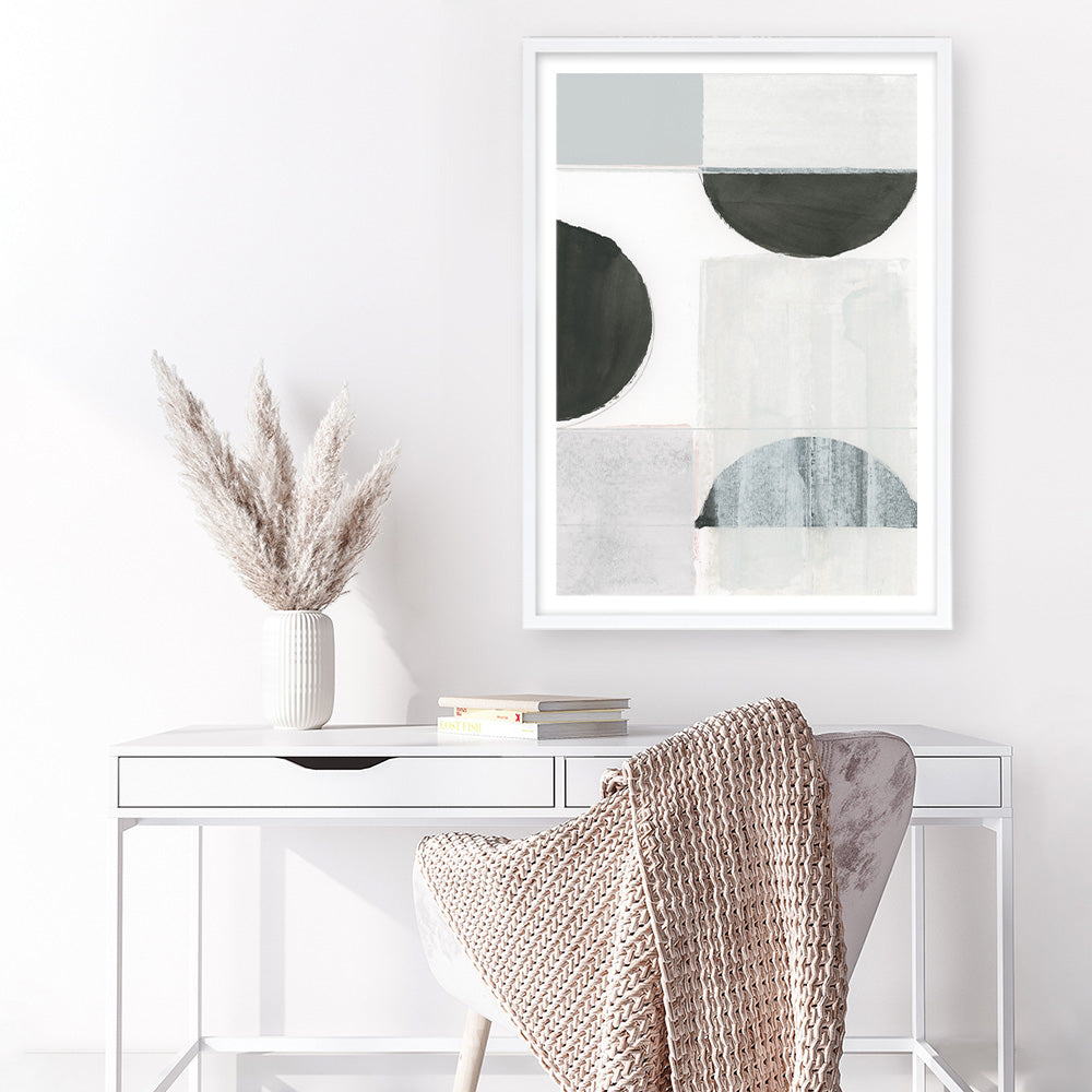 Shop Shape Parade II Art Print a painted abstract themed wall art print from The Print Emporium wall artwork collection - Buy Australian made fine art painting style poster and framed prints for the home and your interior decor room, TPE-PC-WZ574-AP