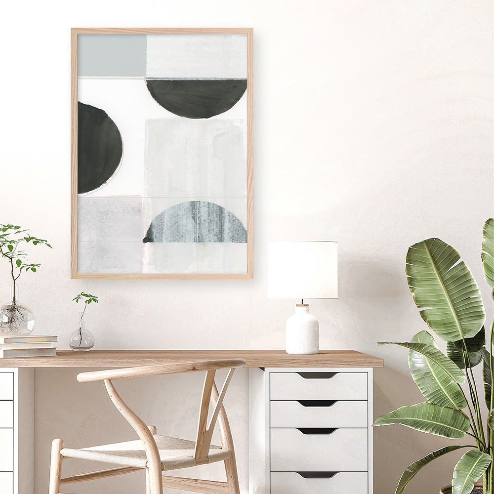 Shop Shape Parade II Art Print a painted abstract themed wall art print from The Print Emporium wall artwork collection - Buy Australian made fine art painting style poster and framed prints for the home and your interior decor room, TPE-PC-WZ574-AP