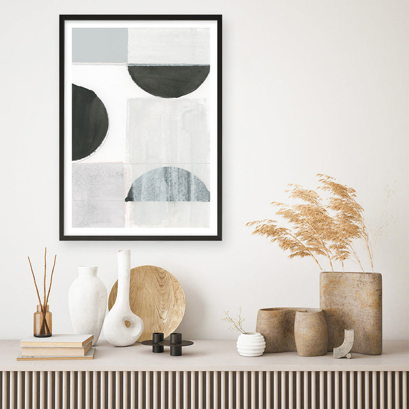Shop Shape Parade II Art Print a painted abstract themed wall art print from The Print Emporium wall artwork collection - Buy Australian made fine art painting style poster and framed prints for the home and your interior decor room, TPE-PC-WZ574-AP