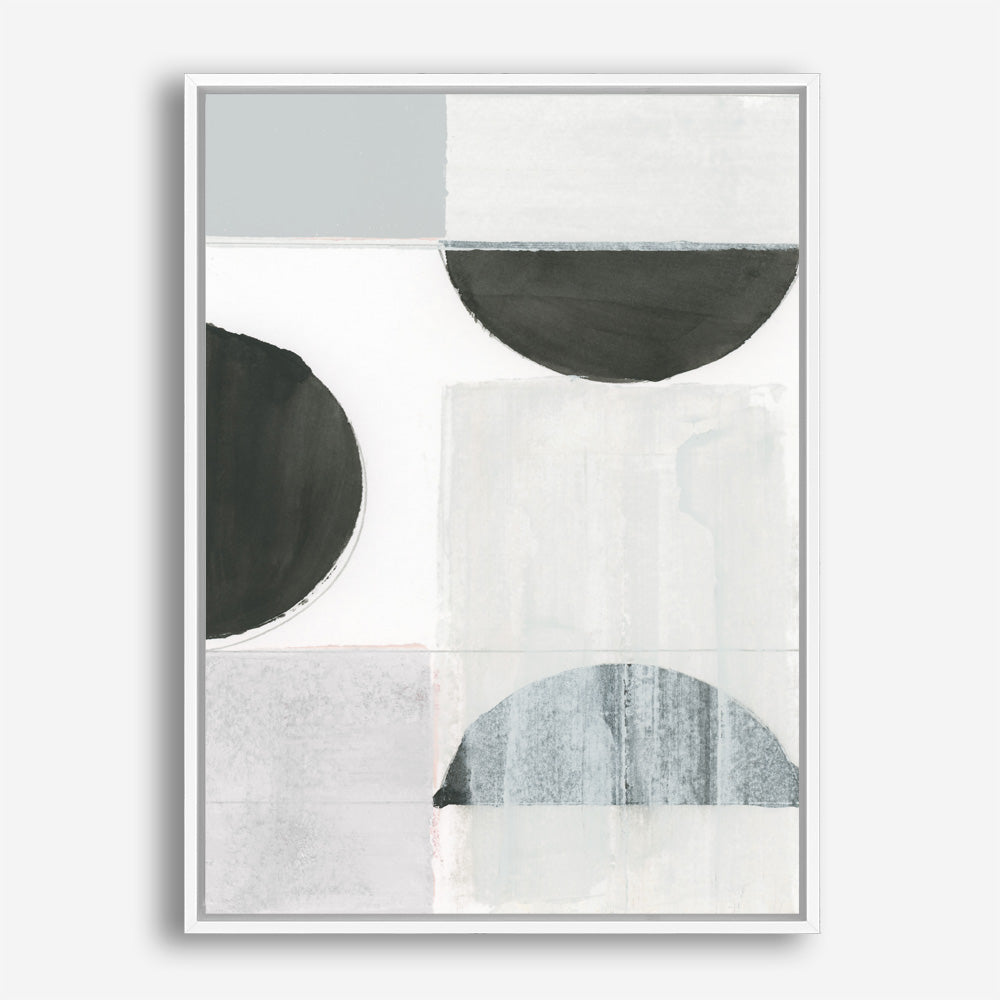 Shop Shape Parade II Canvas Print a painted abstract themed framed canvas wall art print from The Print Emporium artwork collection - Buy Australian made fine art painting style stretched canvas prints for the home and your interior decor space, TPE-PC-WZ574-CA-35X46-NF