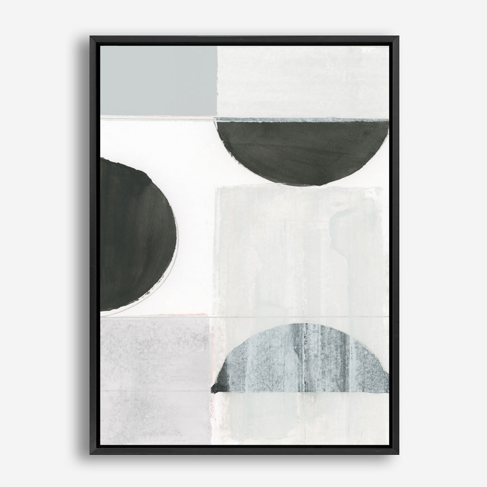 Shop Shape Parade II Canvas Print a painted abstract themed framed canvas wall art print from The Print Emporium artwork collection - Buy Australian made fine art painting style stretched canvas prints for the home and your interior decor space, TPE-PC-WZ574-CA-35X46-NF