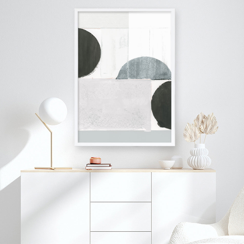 Shop Shape Parade III Art Print a painted abstract themed wall art print from The Print Emporium wall artwork collection - Buy Australian made fine art painting style poster and framed prints for the home and your interior decor room, TPE-PC-WZ575-AP